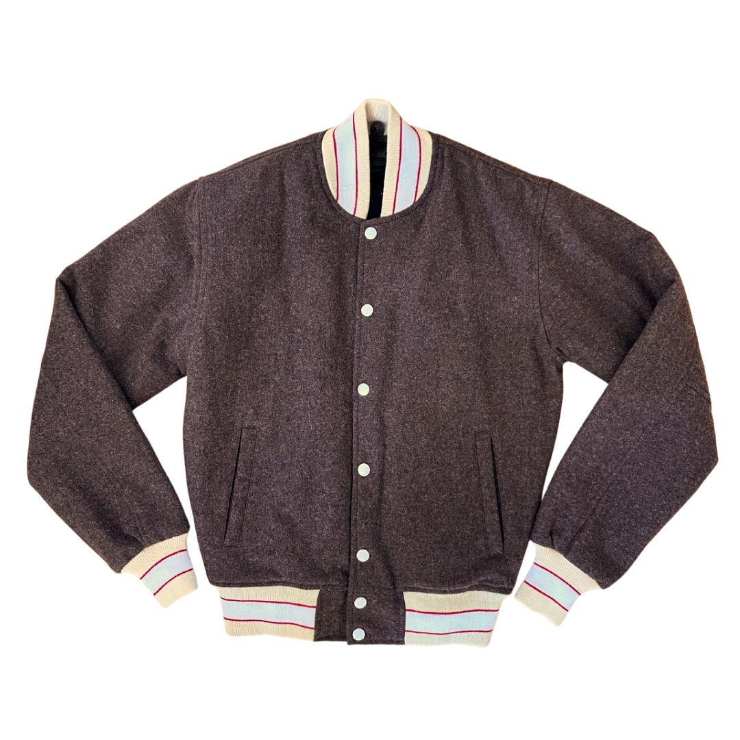 Letterman Jacket - Heathered Brown