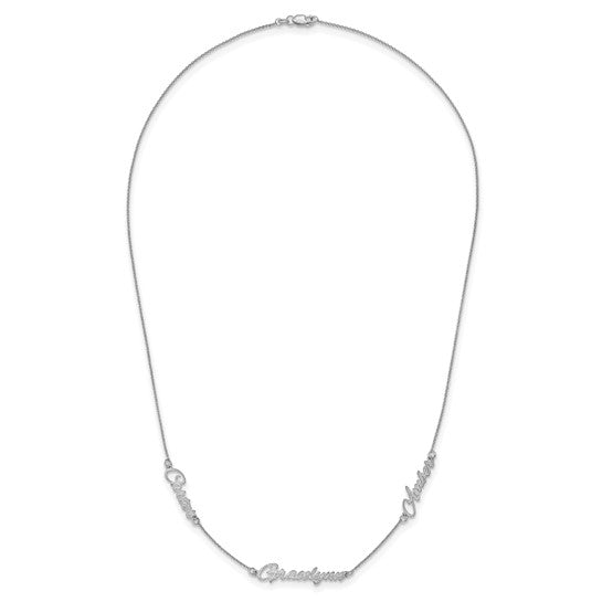 Three Name Necklace