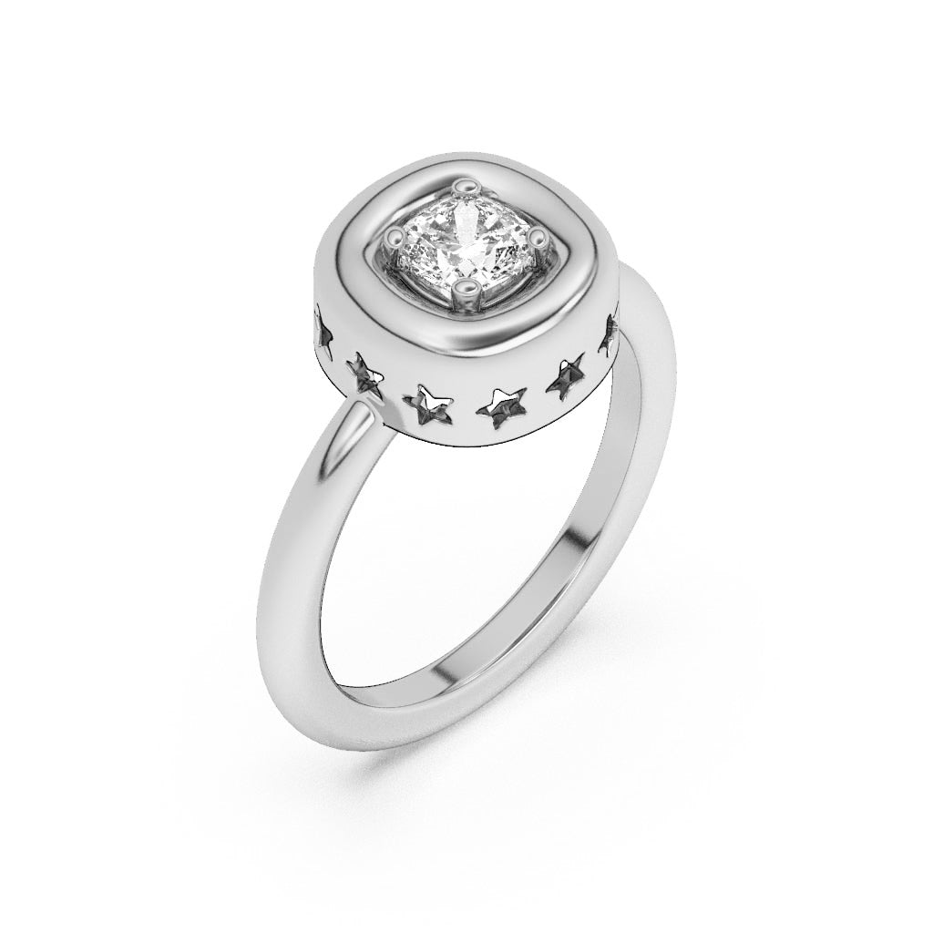 Mini Leo Puff Ring