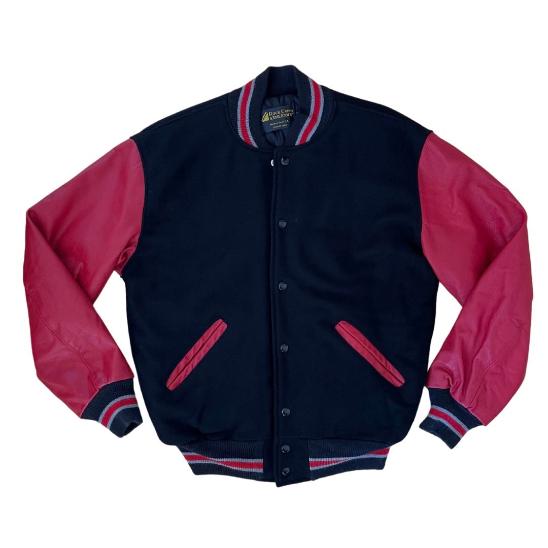 Letterman Jacket - Black/Red