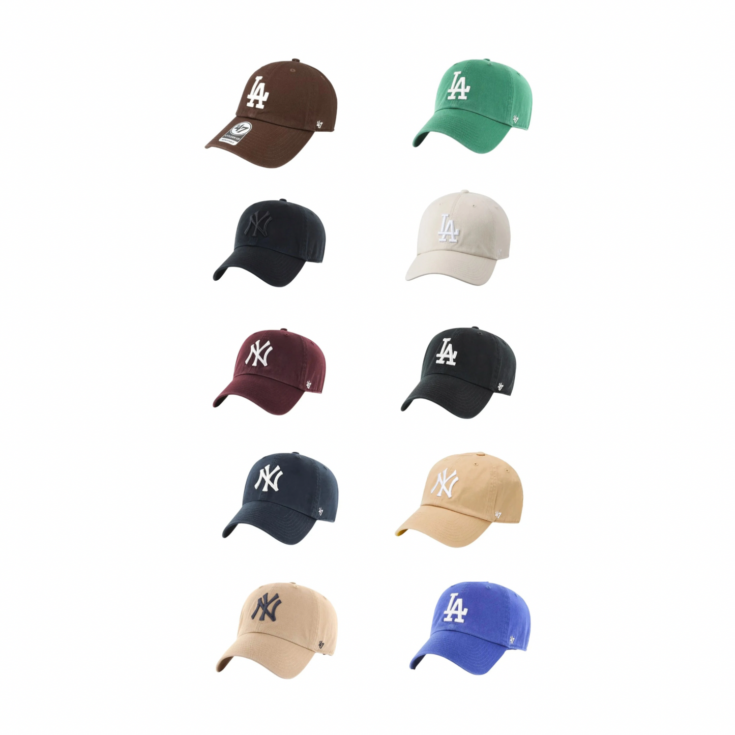 Black, LA Strapback Hat