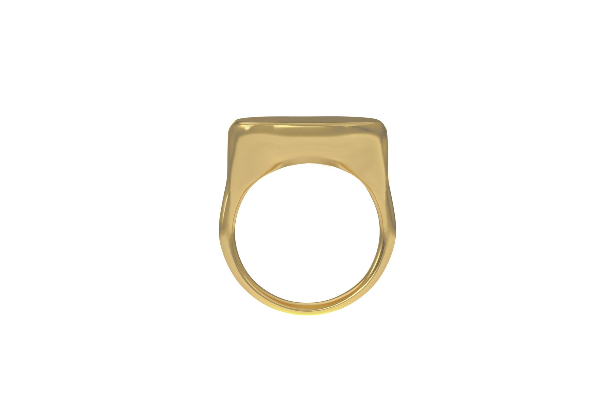 The Franca Touch Signet Ring - Custom Gold Engraving | Also, Freedom