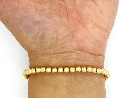 14k GF Gold Drop Bracelet 4mm