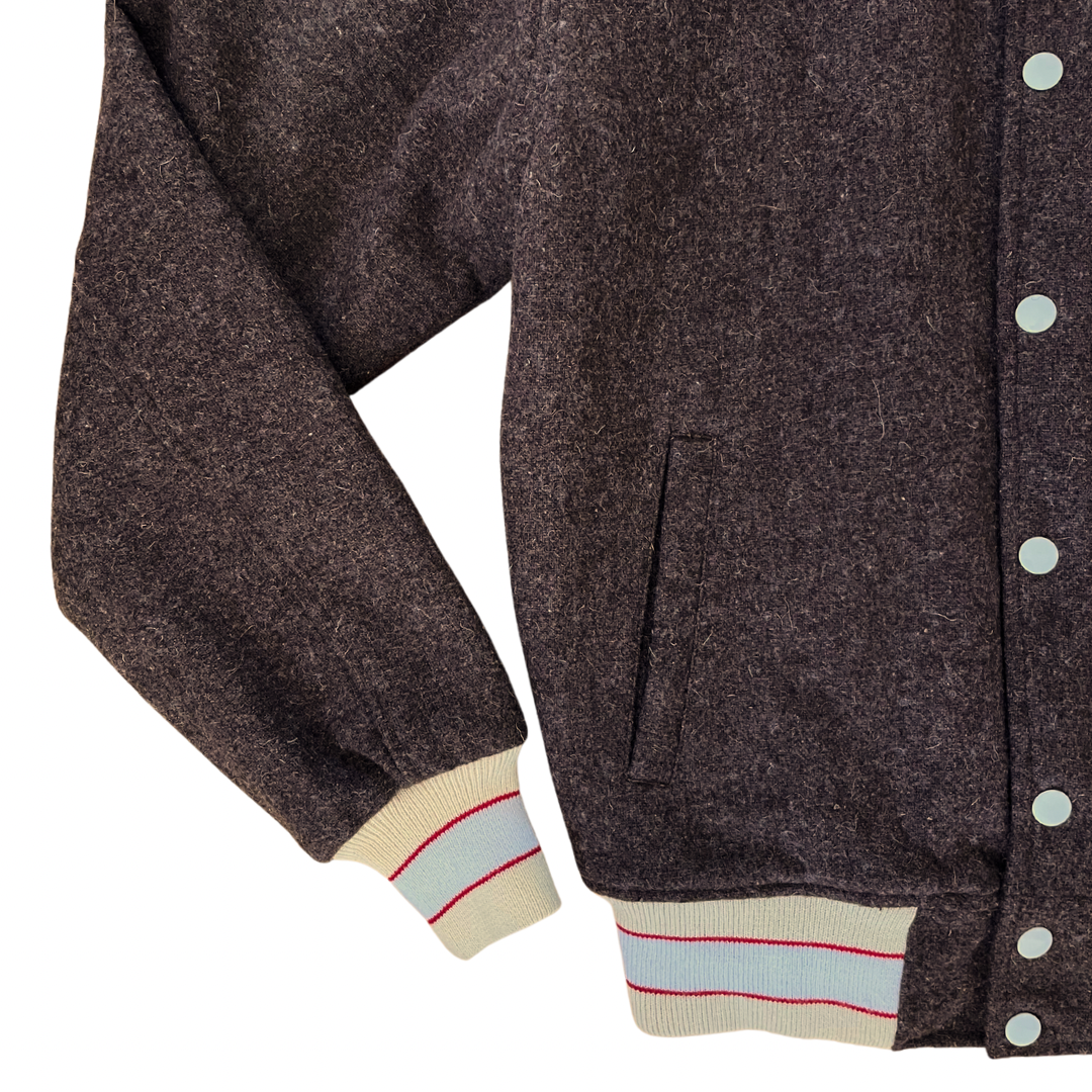 Letterman Jacket - Heathered Brown