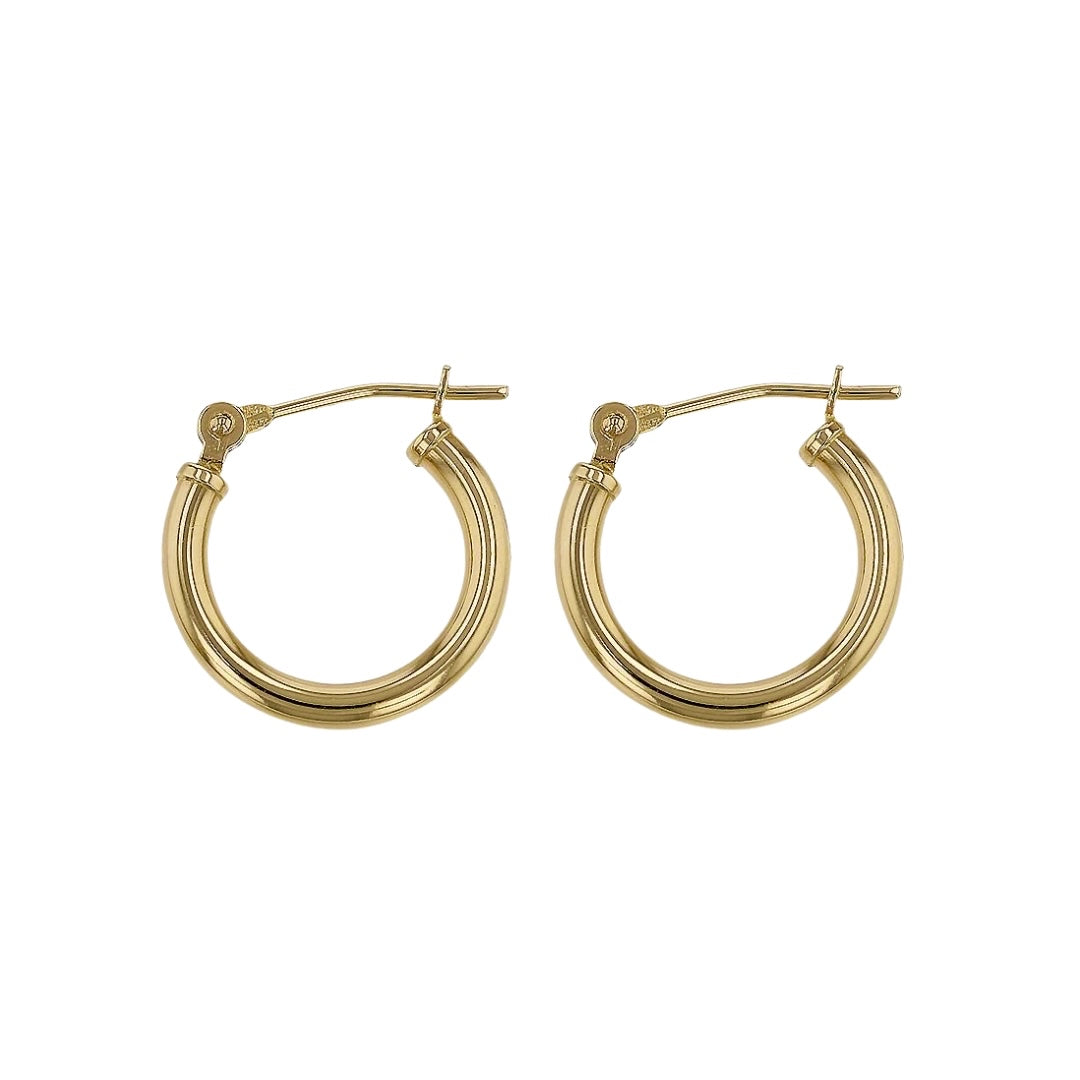 1.5cm Nude Hoops Earrings- Thicker