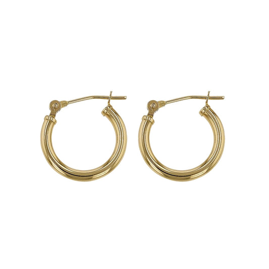 1.5cm Nude Hoops Earrings- Thicker