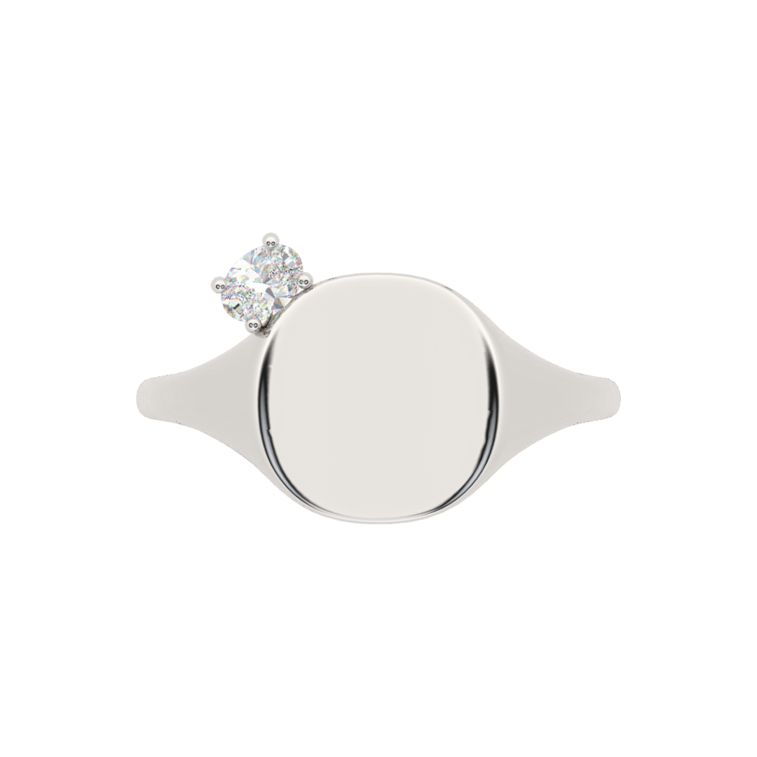 The Franca Floating Diamond Ring - Lab