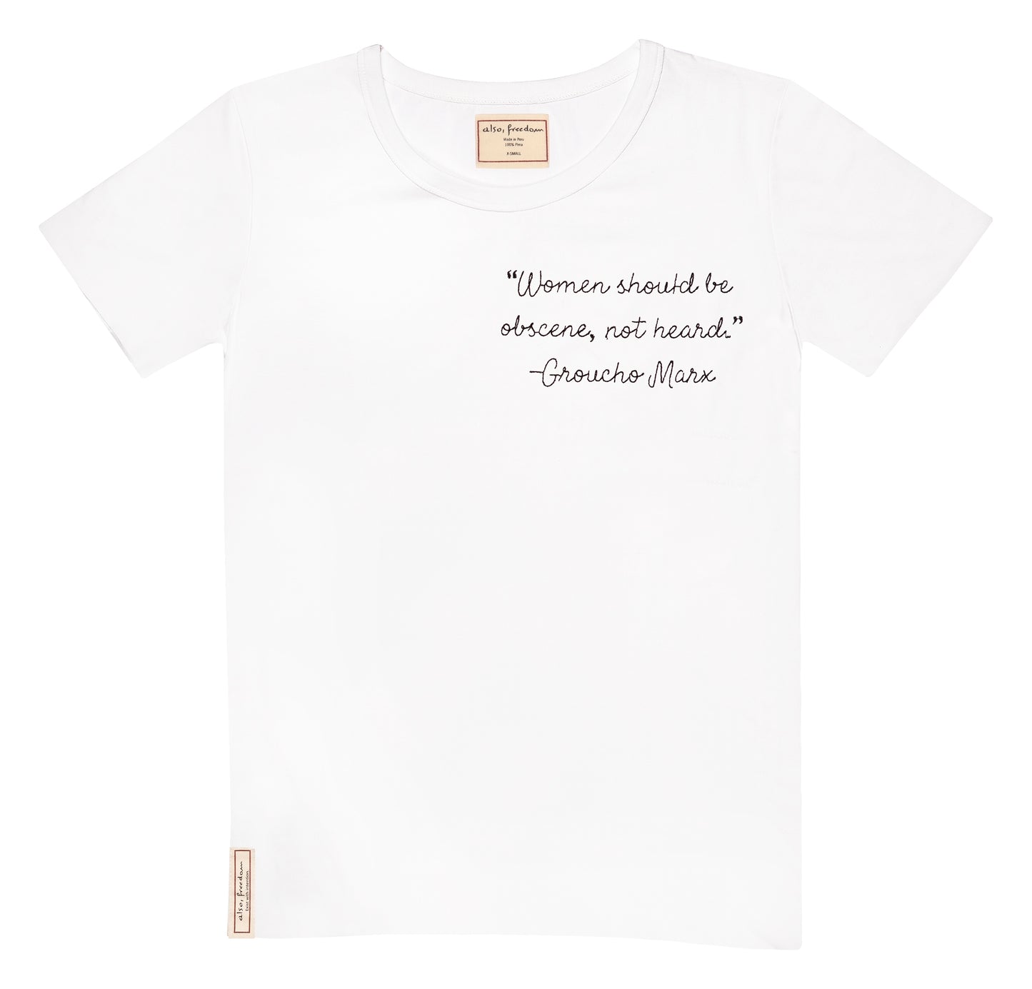 Groucho Marx, Baby Girl Tee - Also, Freedom