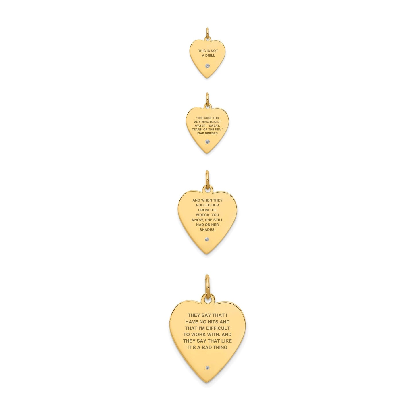 Whole Heart Oui Non Charm (4 Sizes)
