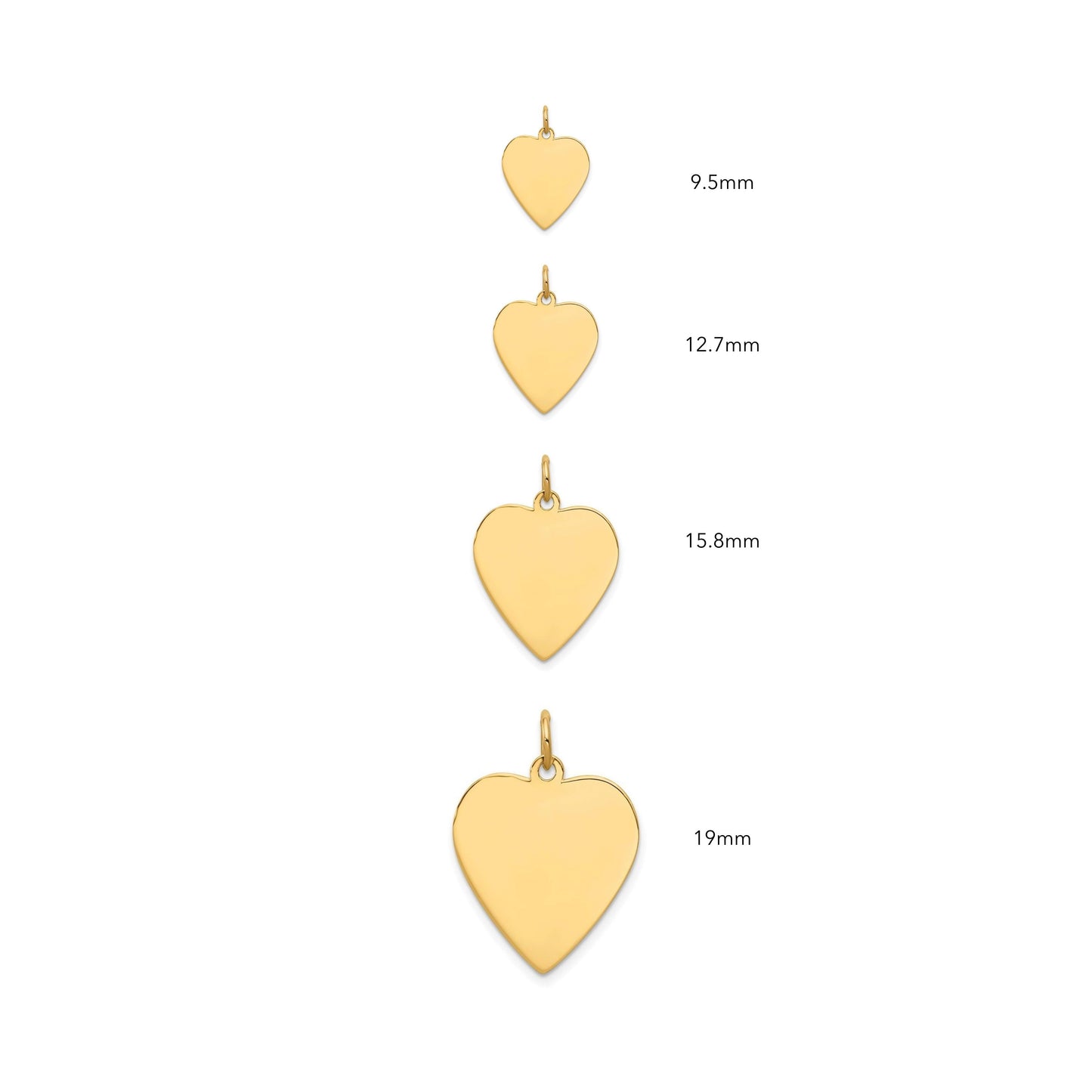 Customizable Whole Heart Charm (4 Sizes)