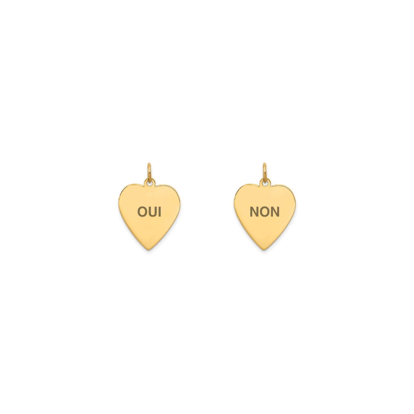 Whole Heart Oui Non Charm (4 Sizes)