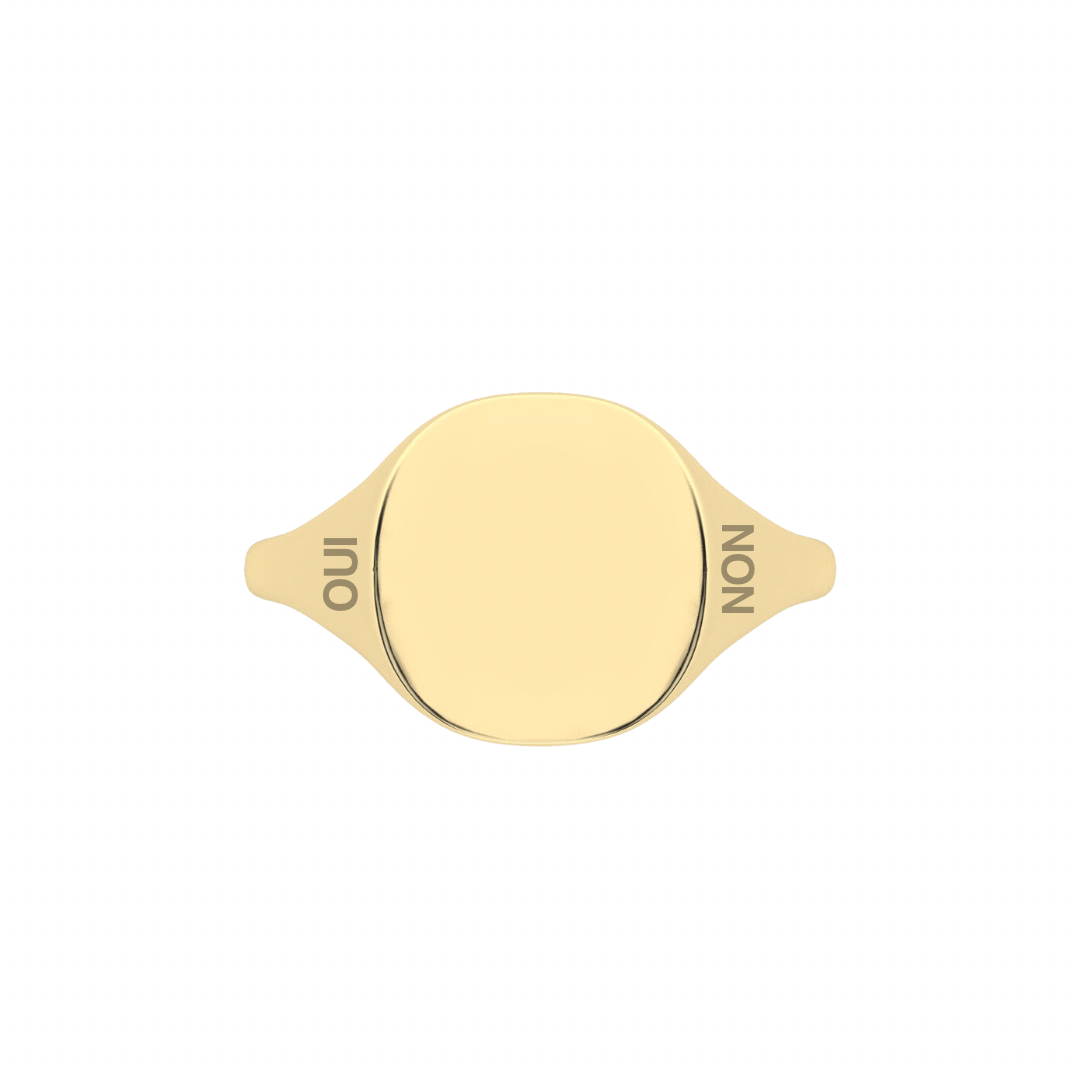 The Franca Oui Non Signet Ring