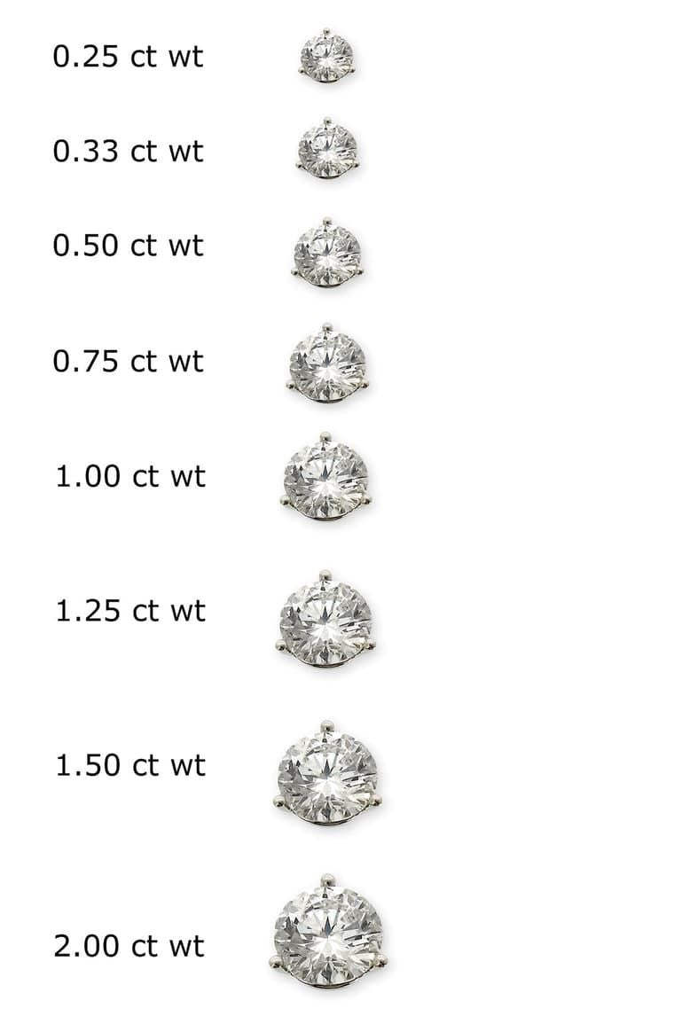 The Espresso Martini Diamond Studs - Natural - 11 Sizes