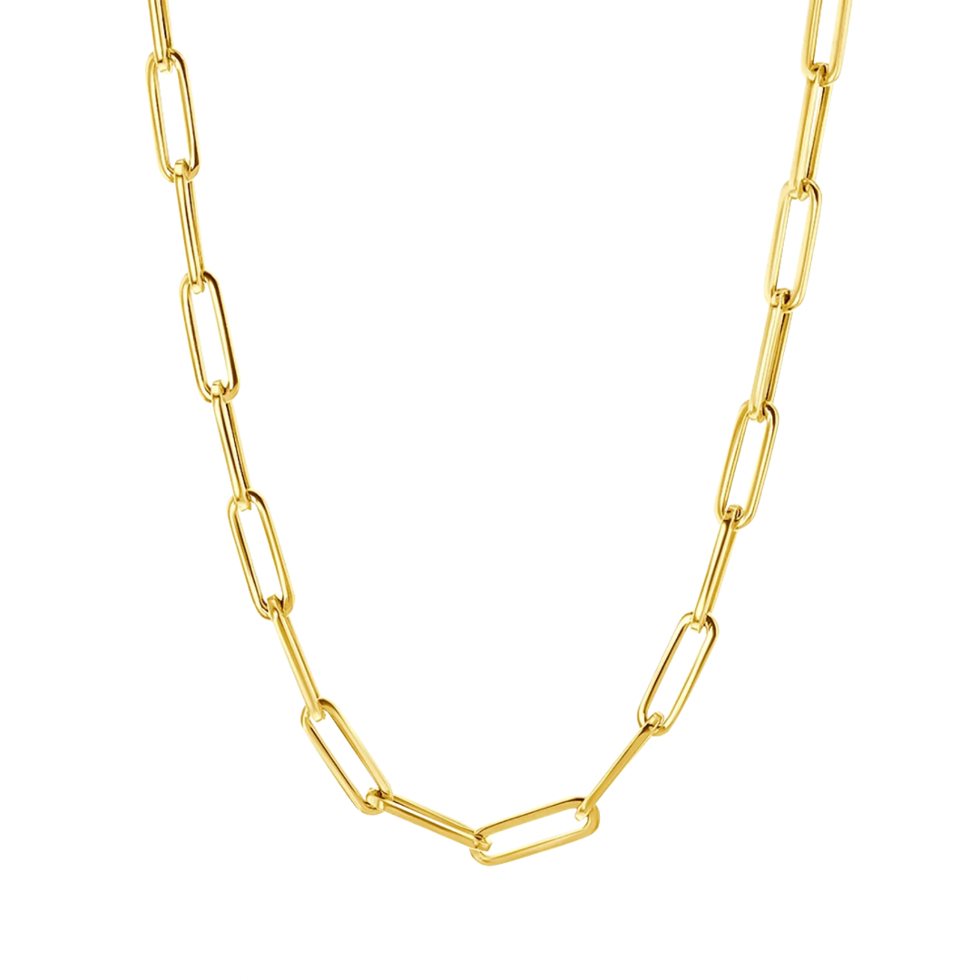 14k Paper Clip Chain | 16 inch