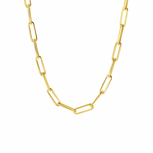 14k Heavy Paper Clip Chain | 16 inch