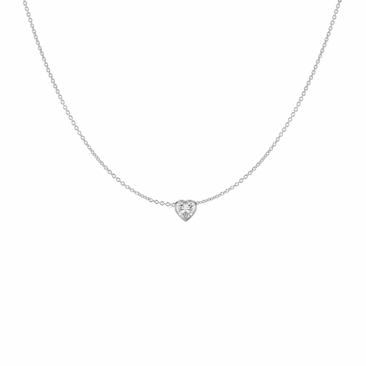 Floating Heart Diamond Necklace (.5 ct.)