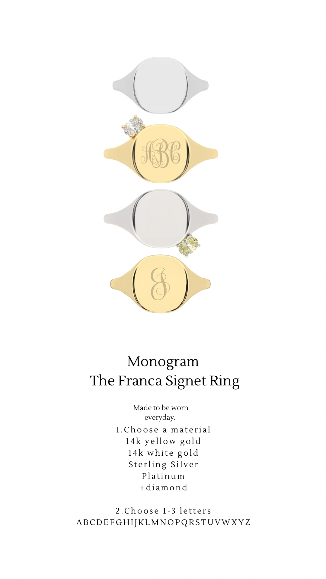 The Franca Floating Diamond Ring - Also, Freedom