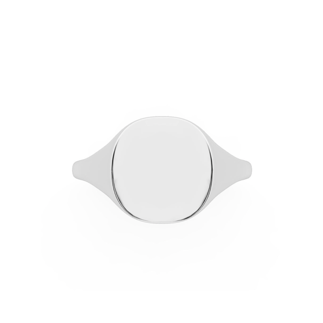 The Franca Squared Signet Ring | Silver