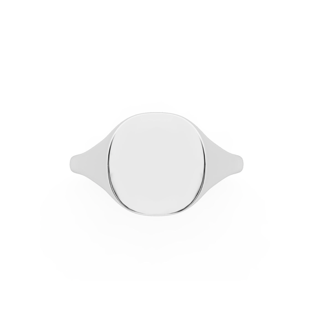 The Franca Squared Signet (Pinky) Ring | Silver