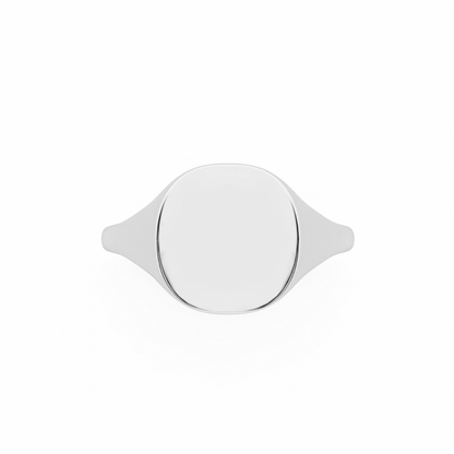 The Franca Squared Signet (Pinky) Ring | Silver