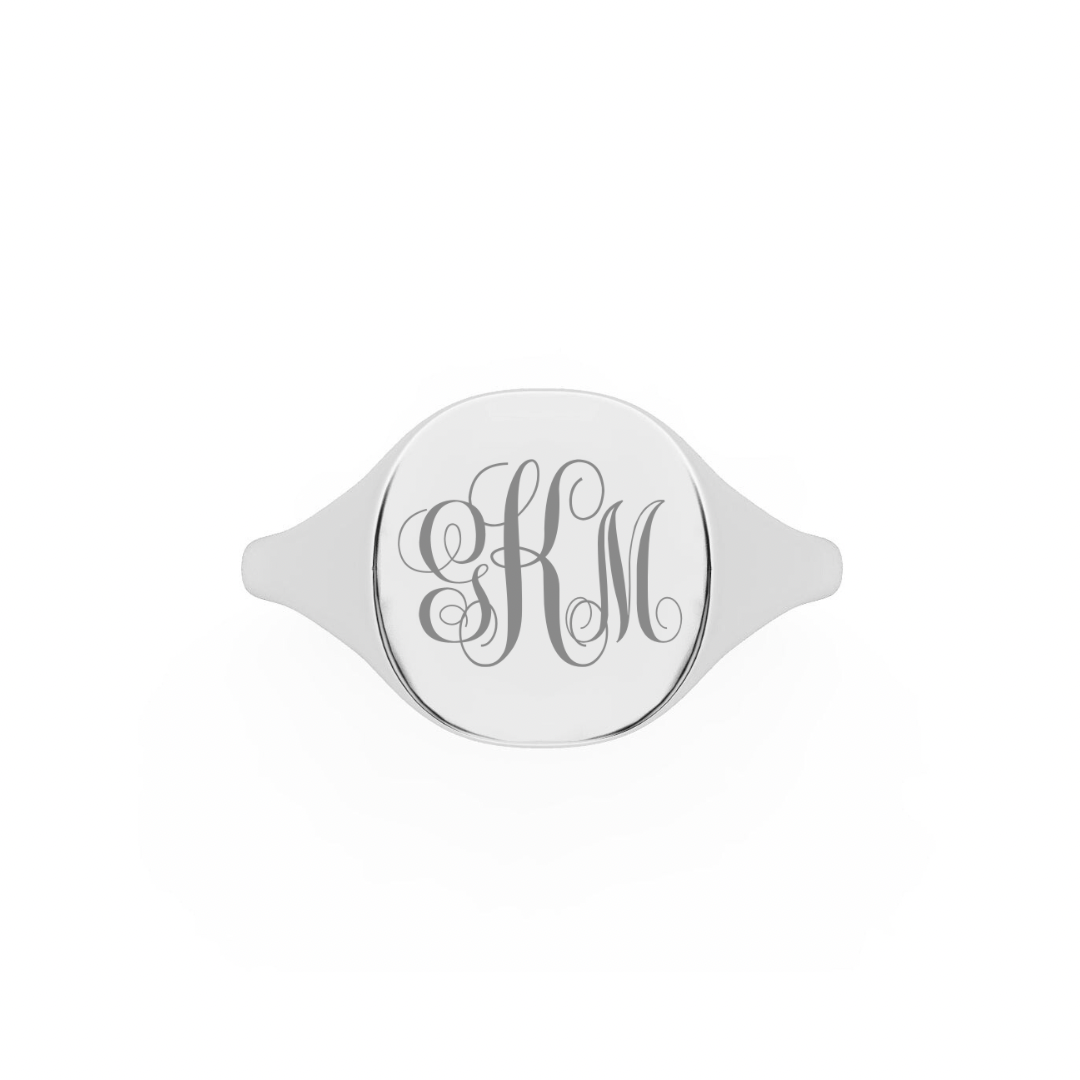 The Franca Squared Signet Ring | Silver