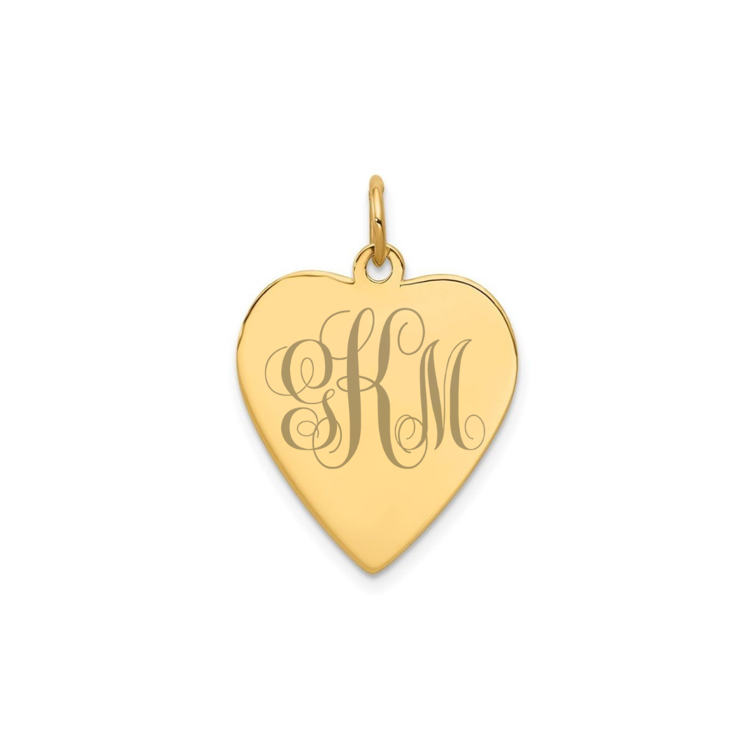 Customizable Whole Heart Charm (4 Sizes)