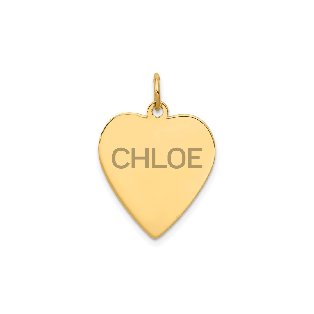 Customizable Whole Heart Charm (4 Sizes)