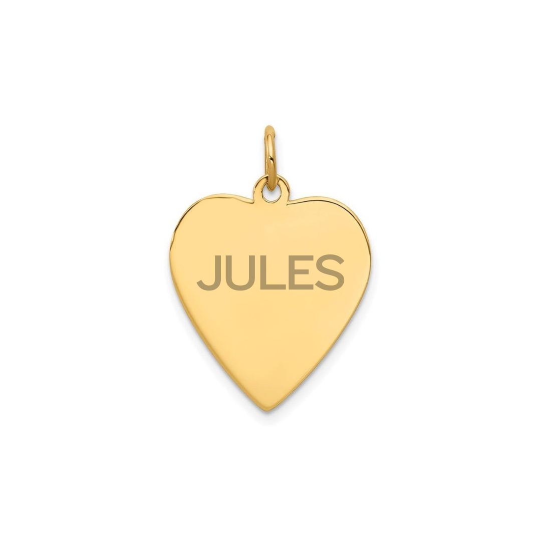 Customizable Whole Heart Charm (4 Sizes)