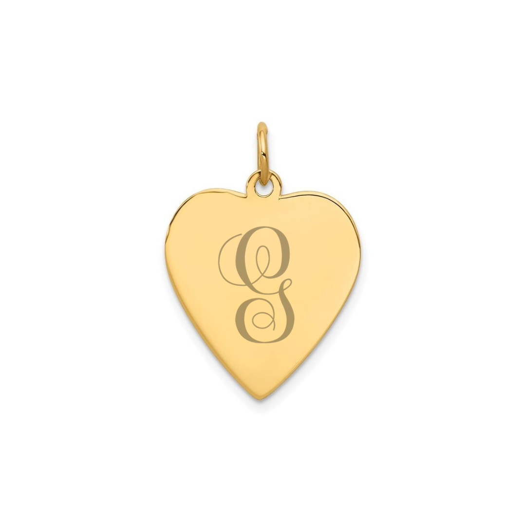 Customizable Whole Heart Charm (4 Sizes)
