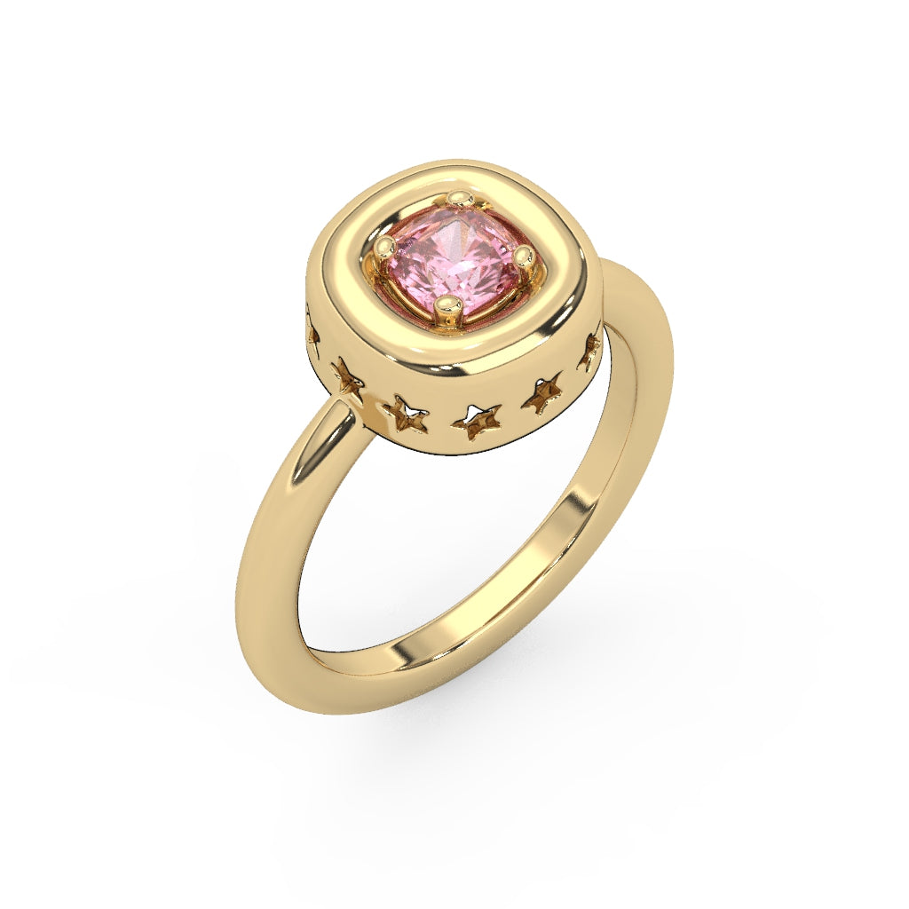 Mini Leo Puff Ring