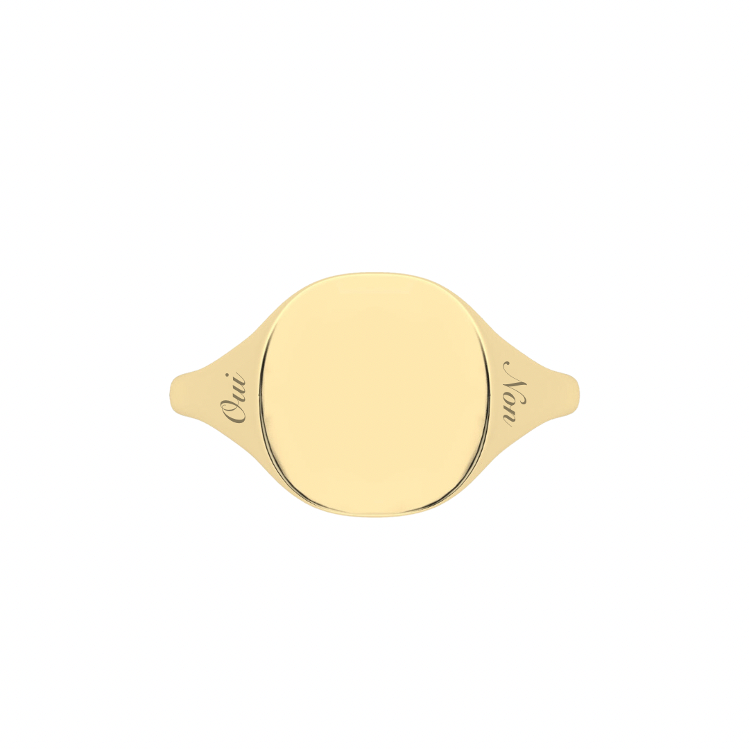 The Franca Oui Non Signet Ring