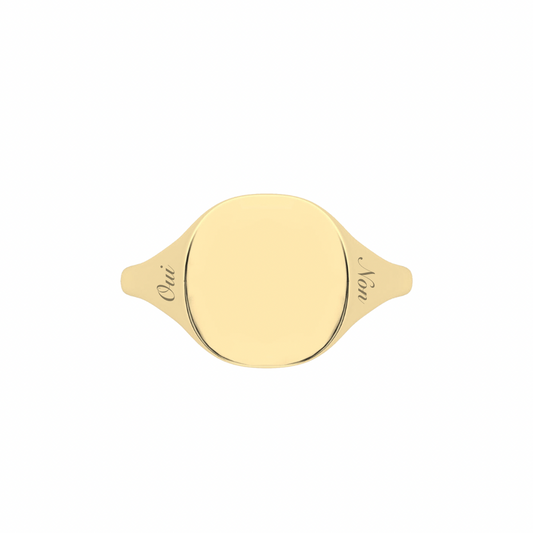 The Franca Oui Non Signet Ring