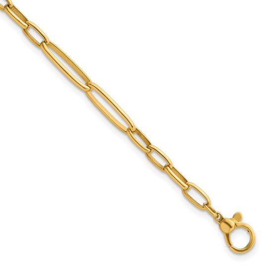 18k Mixed Link Bracelet/Anklet