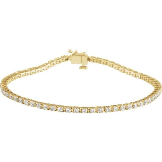 14k Love All Tennis Bracelet 2CTW