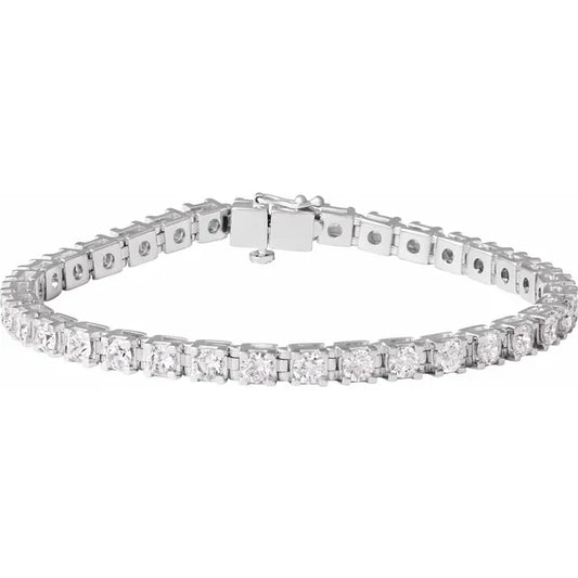 14k Love All Tennis Bracelet 7CTW