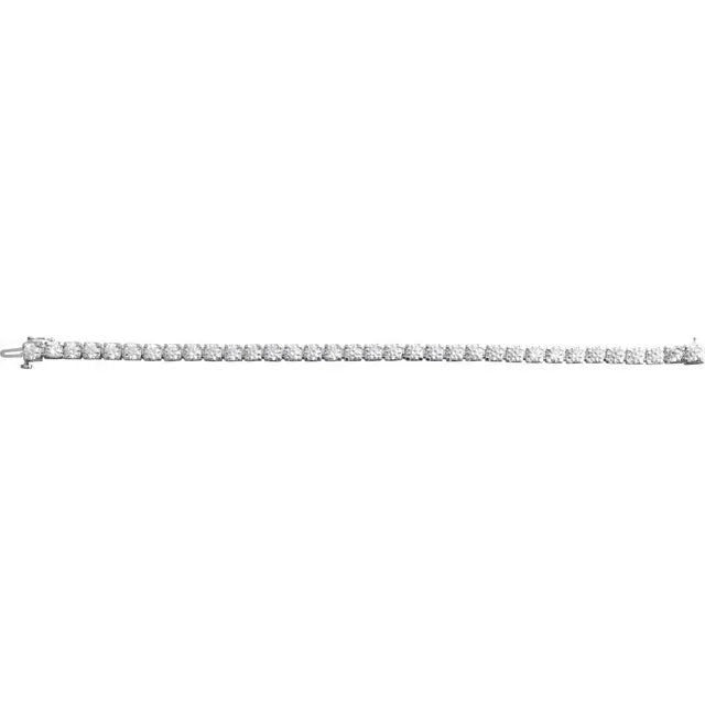 14k Love All Tennis Bracelet 1CTW