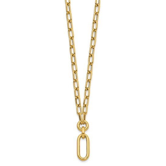 14k Light Presence Mixed Link Necklace