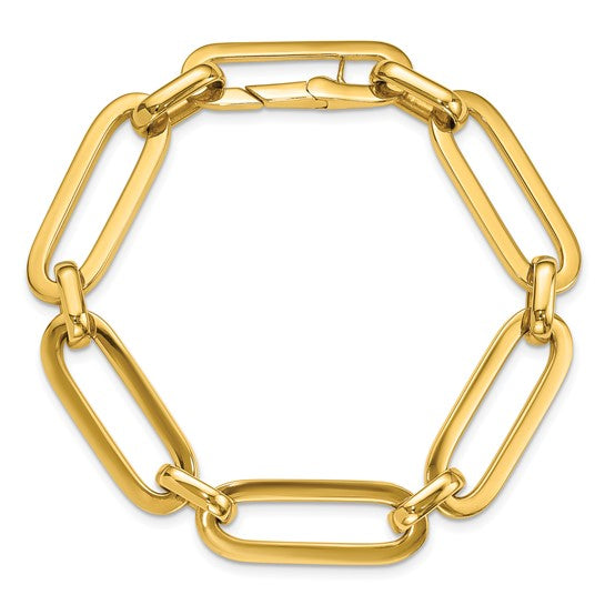 Gold Mixed Long Link Bracelet