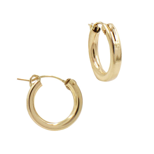 14k GF Chubby Hoops 1.8cm