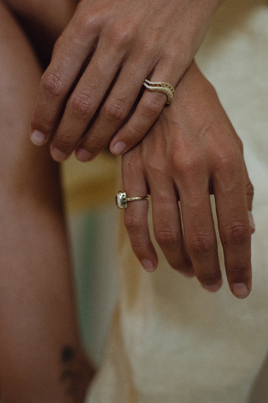 Wave DPYF Ring & Charm