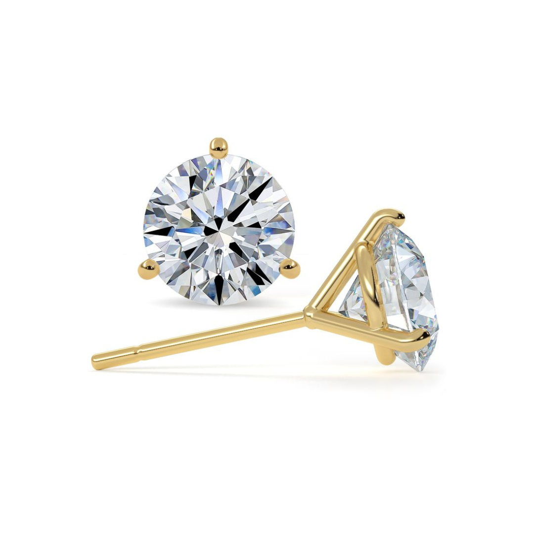 The Espresso Martini Diamond Studs - Natural - 11 Sizes