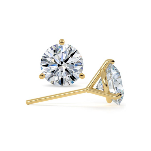 The Espresso Martini Diamond Studs - Natural - 11 Sizes