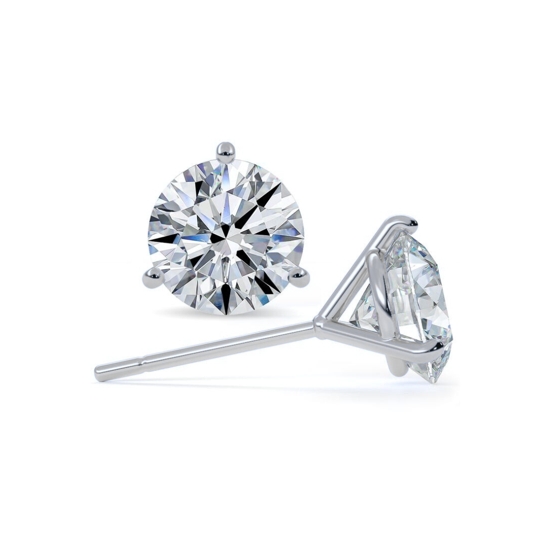 The Espresso Martini Diamond Studs - Natural - 11 Sizes