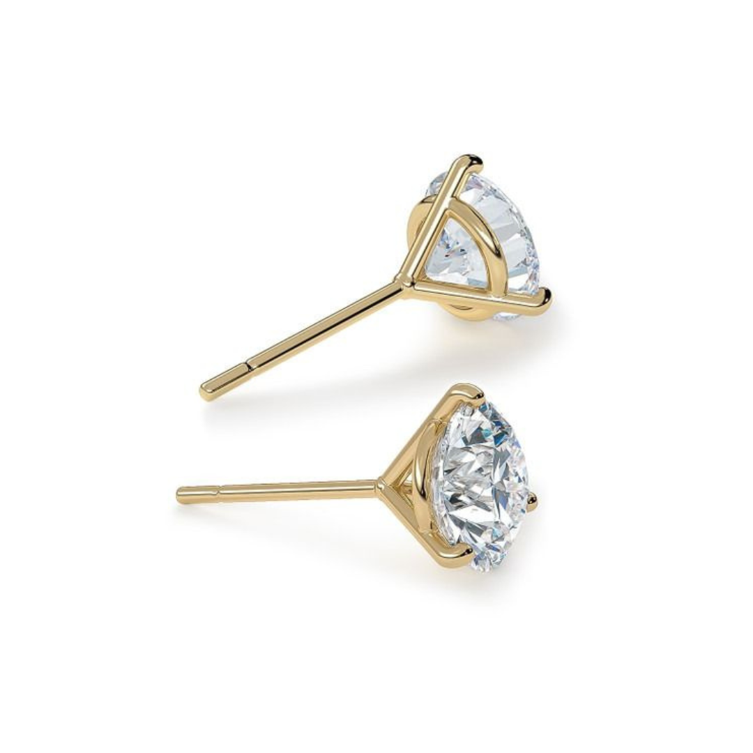 The Espresso Martini Diamond Studs - Natural - 11 Sizes