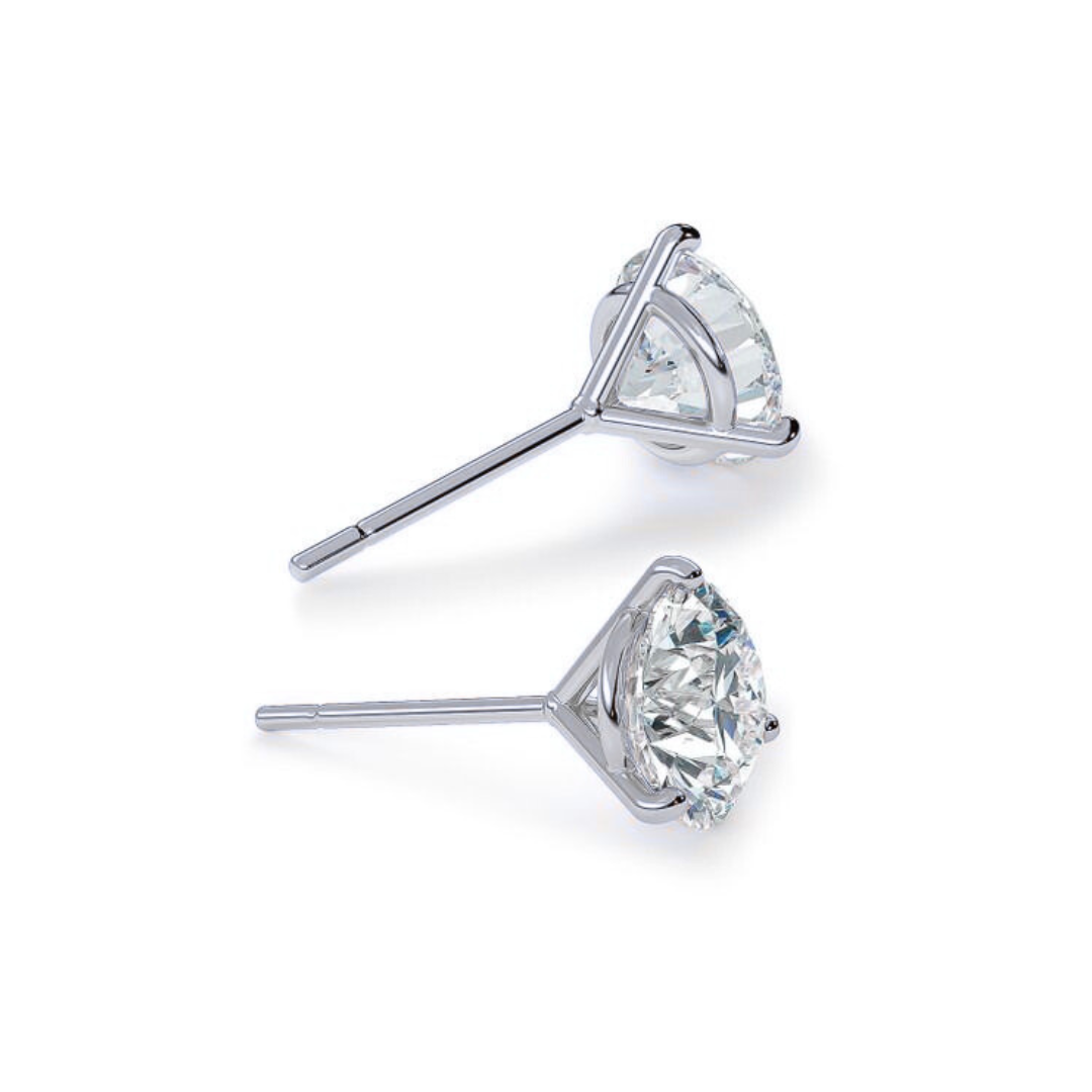 The Espresso Martini Diamond Studs - Natural - 11 Sizes