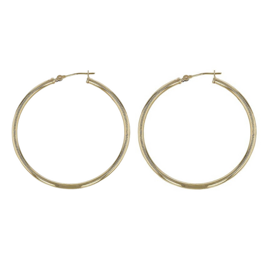 2.5cm Nude Hoop Earrings