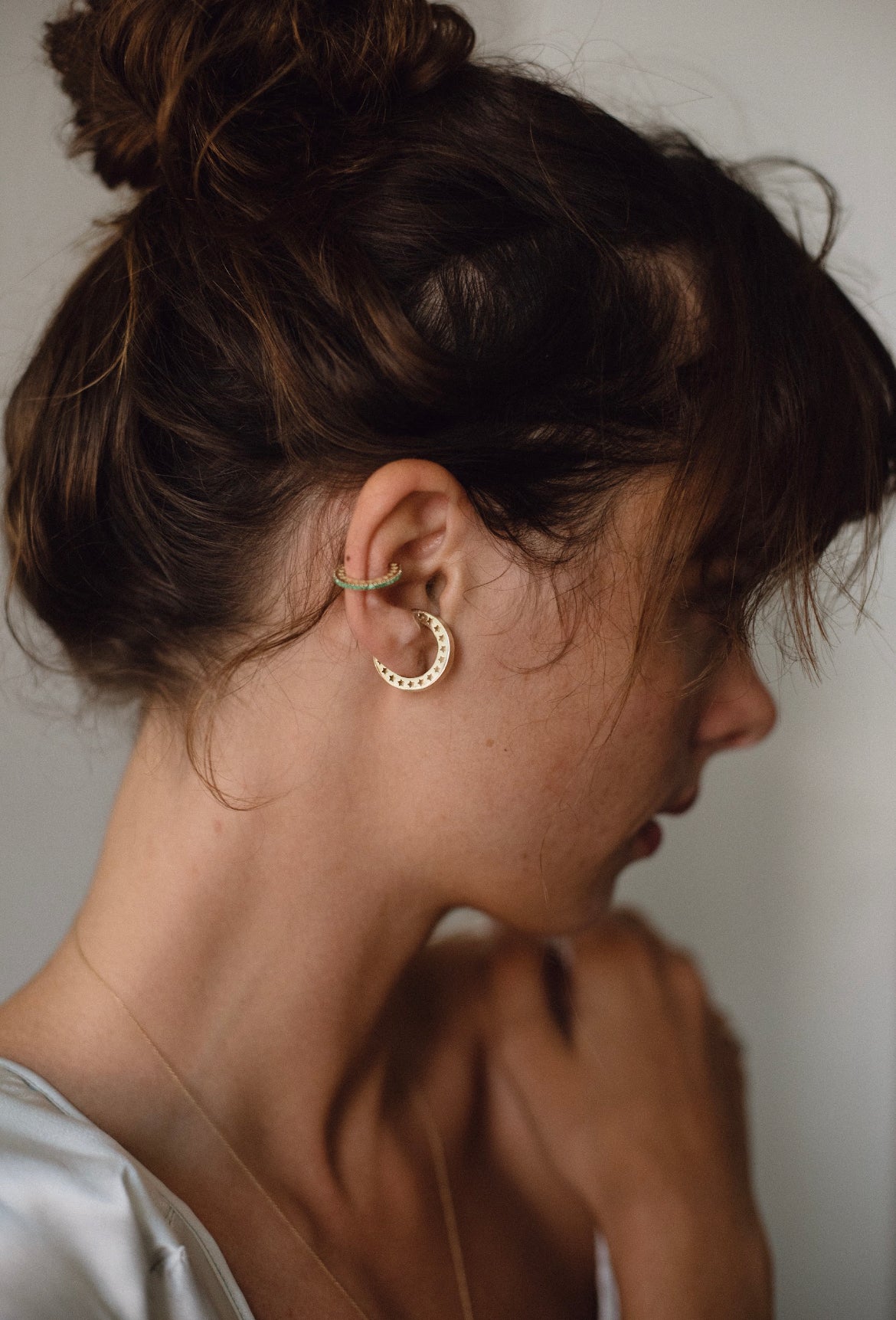Sprinkle of Courage Ear Cuff- Emerald - Also, Freedom