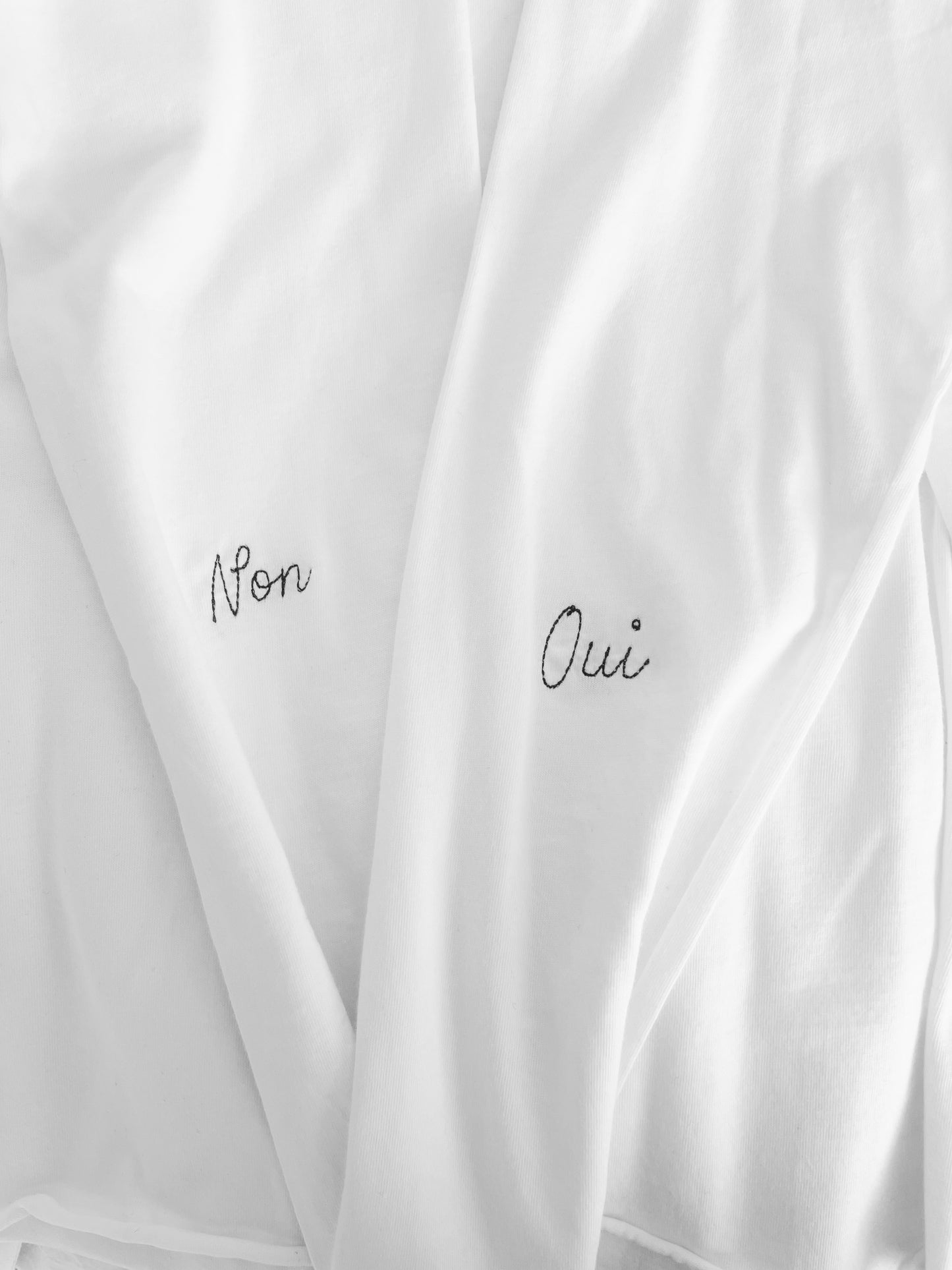Oui Non, Long Sleeved Tee - Also, Freedom
