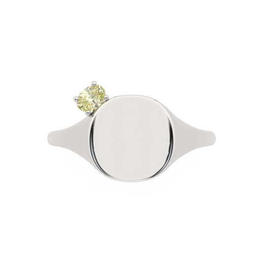 The Franca Floating Diamond Ring | Yellow Diamond Jewelry | Also, Freedom