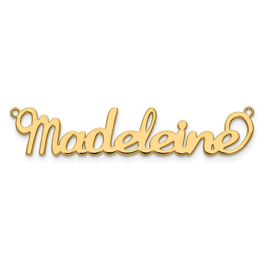 The Dainty Name Charm on Chain